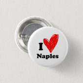 I Liebe Neapel Button (Vorne & Hinten)