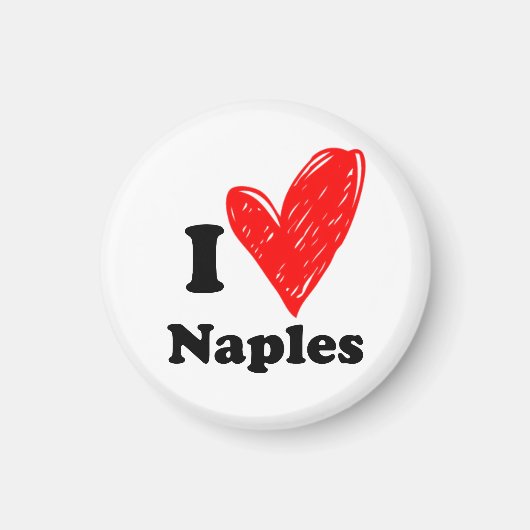 I Liebe Neapel Magnet (Vorne)