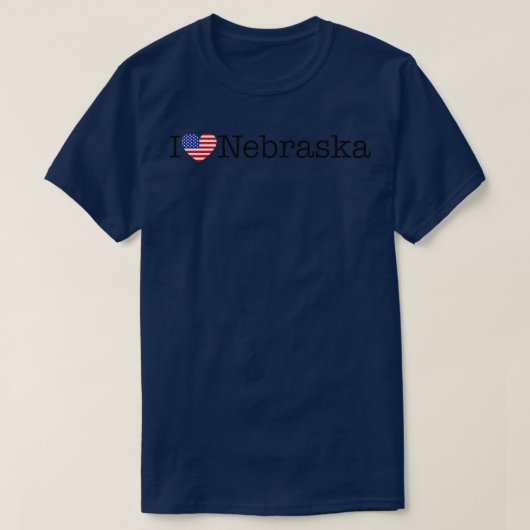 I Liebe Nebraska1 T-Shirt (Design vorne)