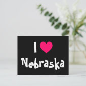 I Liebe Nebraska Postkarte (Stehend Vorderseite)