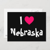 I Liebe Nebraska Postkarte (Vorne/Hinten)