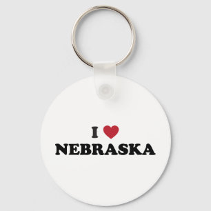 I Liebe Nebraska Schlüsselanhänger