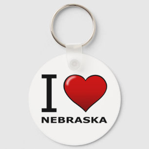 I LIEBE NEBRASKA SCHLÜSSELANHÄNGER