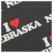 I LIEBE NEBRASKA STOFF (Nahaufnahme)
