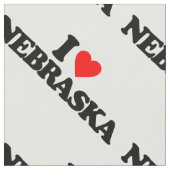 I LIEBE NEBRASKA STOFF (Nahaufnahme)