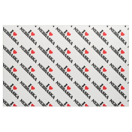 I LIEBE NEBRASKA STOFF (Fat Quarter (45,7 x 55,9 cm))
