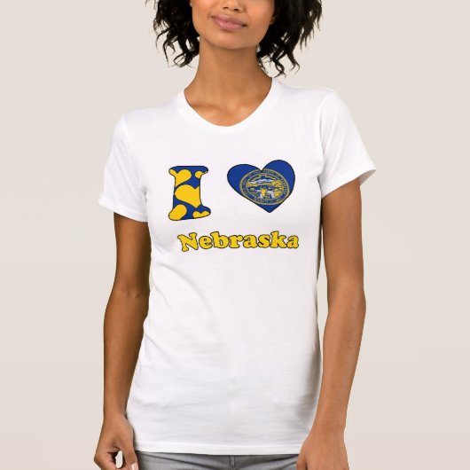 I Liebe Nebraska T-Shirt (Vorderseite)