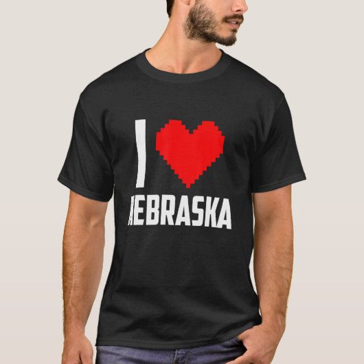 I Liebe Nebraska T-Shirt (Vorderseite)