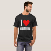 I Liebe Nebraska T-Shirt (Vorne ganz)