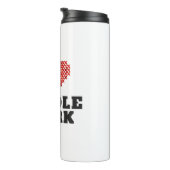 I Liebe Needlework Cross Stitch Herz Thermosbecher (Nach rechts gedreht)