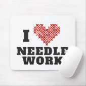 I Liebe Needlework Mousepad (Mit Mouse)