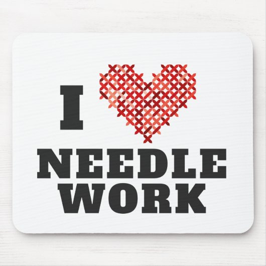 I Liebe Needlework Mousepad (Vorne)