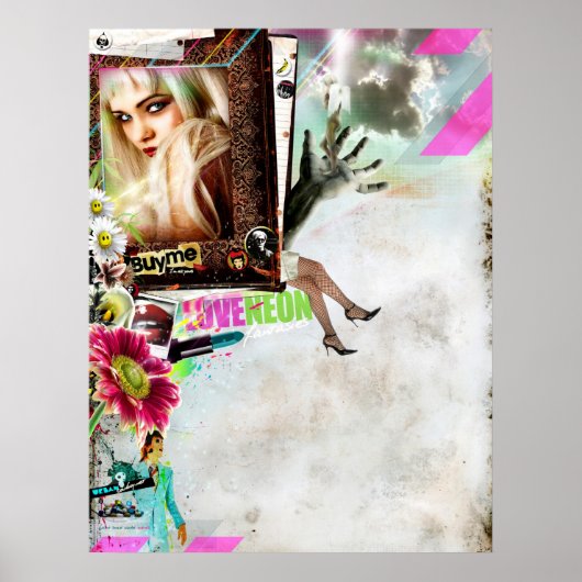 i LIEBE NEON Poster (Vorne)