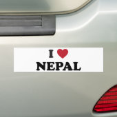 I Liebe Nepal Autoaufkleber (Auf Auto)