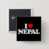 I LIEBE NEPAL BUTTON (Vorne & Hinten)