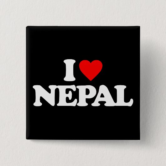 I LIEBE NEPAL BUTTON (Vorderseite)