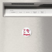 I Liebe Nepal Magnet (In Situ (Geschirrspüler))