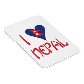 I Liebe Nepal Magnet (Rechte Seite)