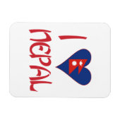 I Liebe Nepal Magnet (Horizontal)