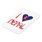 I Liebe Nepal Magnet (Linke Seite)