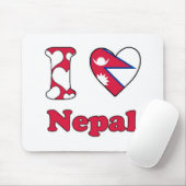 I Liebe Nepal Mousepad (Mit Mouse)