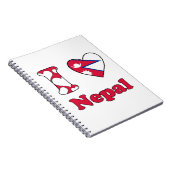 I Liebe Nepal Notizblock (Rechte Seite)