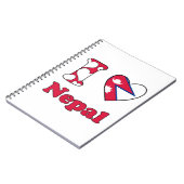 I Liebe Nepal Notizblock (Linke Seite)