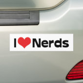 I LIEBE NERD AUTOAUFKLEBER (Auf Auto)
