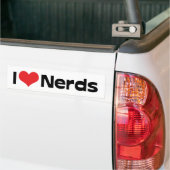 I LIEBE NERD AUTOAUFKLEBER (Auf Lkw)