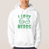 I LIEBE NERD HOODIE (Vorderseite)