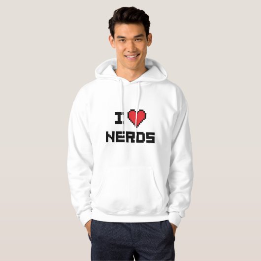 I LIEBE NERD HOODIE (Vorne ganz)