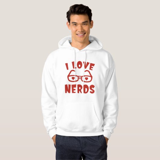 I LIEBE NERD HOODIE (Vorne ganz)