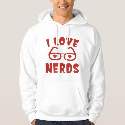 I LIEBE NERD HOODIE (Vorderseite)