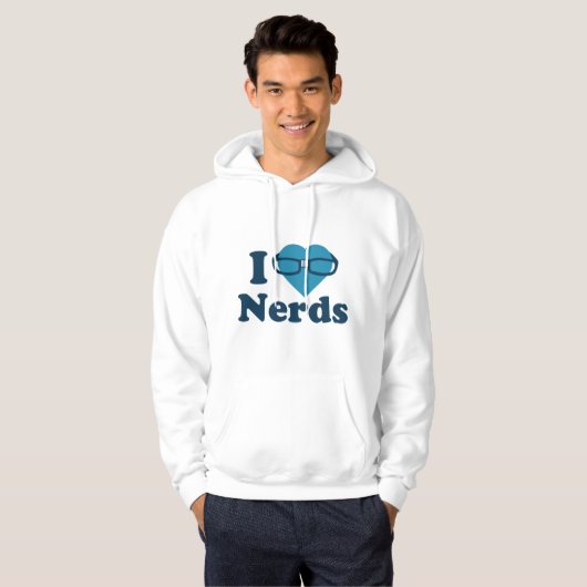 I LIEBE NERD HOODIE (Vorne ganz)