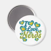I LIEBE NERD MAGNET (Vorderseite/Rückseite)