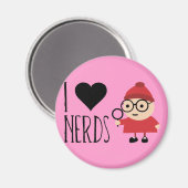 I LIEBE NERD MAGNET (Vorderseite/Rückseite)