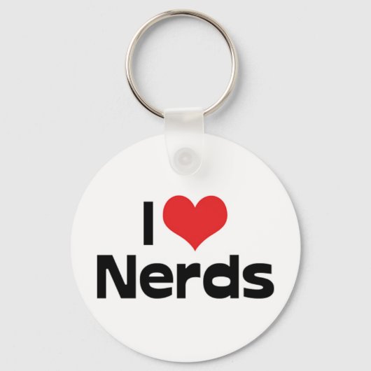 I LIEBE NERD SCHLÜSSELANHÄNGER (Vorderseite)