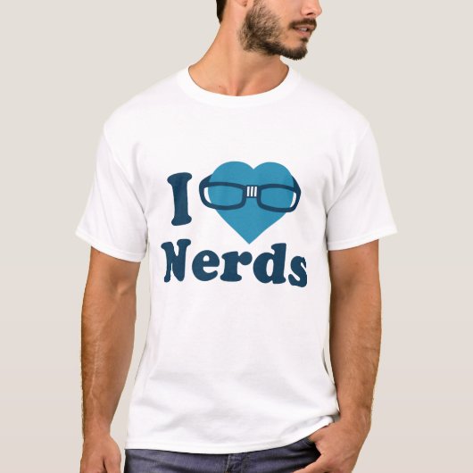 I LIEBE NERD T-Shirt (Vorderseite)