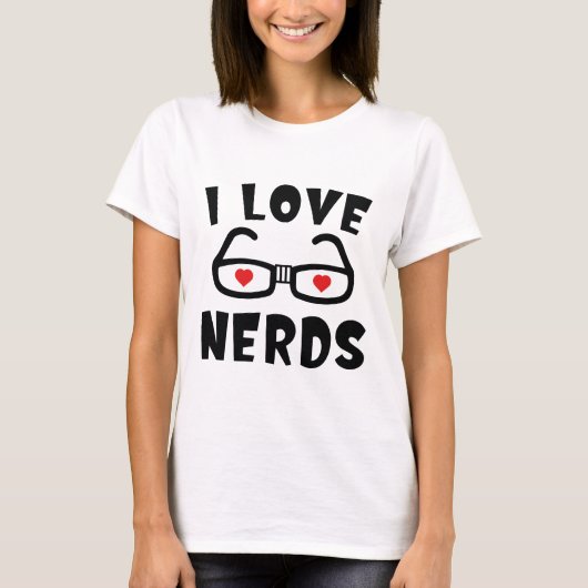 I LIEBE NERD T-Shirt (Vorderseite)