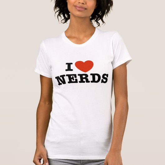 I LIEBE NERD T-Shirt (Vorderseite)