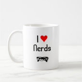 I Liebe-Nerd-Tasse Kaffeetasse (Links)