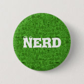 I Liebe-Nerd-Wissenschafts-Knopf Button (Vorderseite)