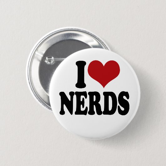 I Liebe-Nerds Button (Vorne & Hinten)