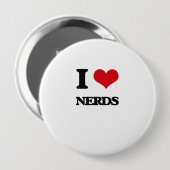 I Liebe-Nerds Button (Vorne & Hinten)