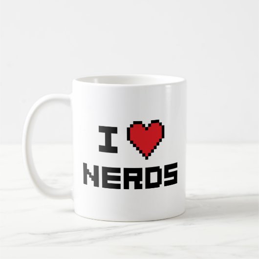 I Liebe Nerds Kaffeezubereitung Tasse (Links)