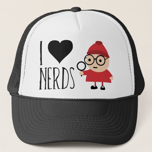 I Liebe-Nerds Truckerkappe (Vorderseite)
