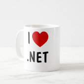 I Liebe .NET Kaffeetasse (Vorderseite Links)