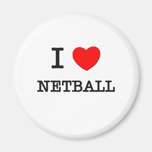 I Liebe Netball Magnet (Vorne)