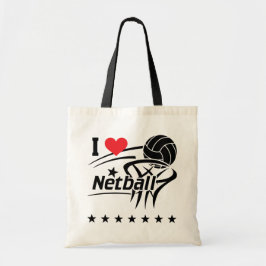 I Liebe Netball Tote Bag Tragetasche