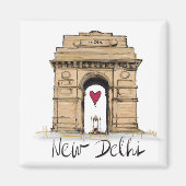 I Liebe Neu Delhi Magnet (Vorne)